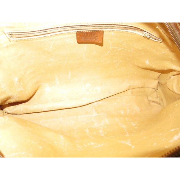 FURLA Vintage Y2K Italian Snakeskin Embossed & Smooth Calf Leather Satchel Bag - Picture 7 of 15